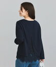 バックスリットレースプルオーバー