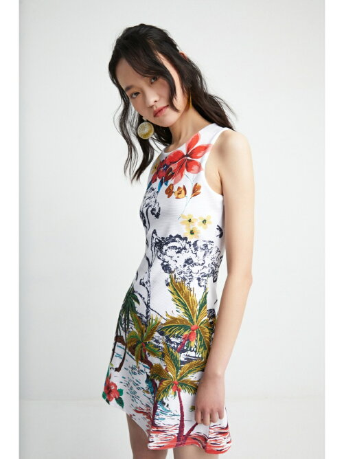 Desigual ワンピースノースリーブ Tropical Pacific Rakuten Fashion 楽天ファッション 旧楽天ブランドアベニュー 9139