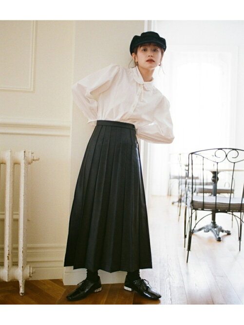 Vis 高橋愛 Vis エコレザーピンタックフレアスカート Rakuten Fashion 楽天ファッション 旧楽天 ブランドアベニュー Br8139
