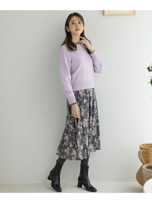 組曲 洗える ピーチデシン 花柄プリント ワンピース Rakuten Fashion 楽天ファッション 旧楽天ブランドアベニュー Ef9139