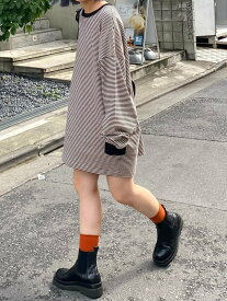 【SALE／30%OFF】CIAOPANIC TYPY 【洗ってもよれにくい】ユニセックスオーバーサイズスウェtee チャオパニックティピー トップス カットソー・Tシャツ ブルー グリーン レッド グレー ブラウン ブラック ホワイト