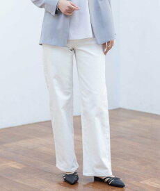 INDIVI 【通年活躍!褒められデニム】ワイドストレート デニムパンツ インディヴィ パンツ ジーンズ・デニムパンツ ブルー ブラック グレー ホワイト【送料無料】