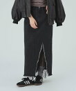 レース デニム ナロー スカート