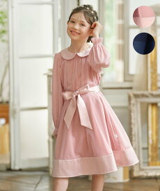 組曲 KIDS 【110-140cm】チュールフレア ドレス クミキョク ワンピース・ドレス ドレス ネイビー ピンク【送料無料】