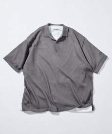 【SALE／80%OFF】FREAK'S STORE シアーニット ポロシャツ&コットンTシャツ レイヤードセット フリークスストア トップス ポロシャツ グレー ブラック ブラウン グリーン