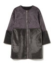 リバーシブル フェイクムートン コート 26AW 秋新作 冬アウター 防寒