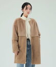 リバーシブル フェイクムートン コート 26AW 秋新作 冬アウター 防寒