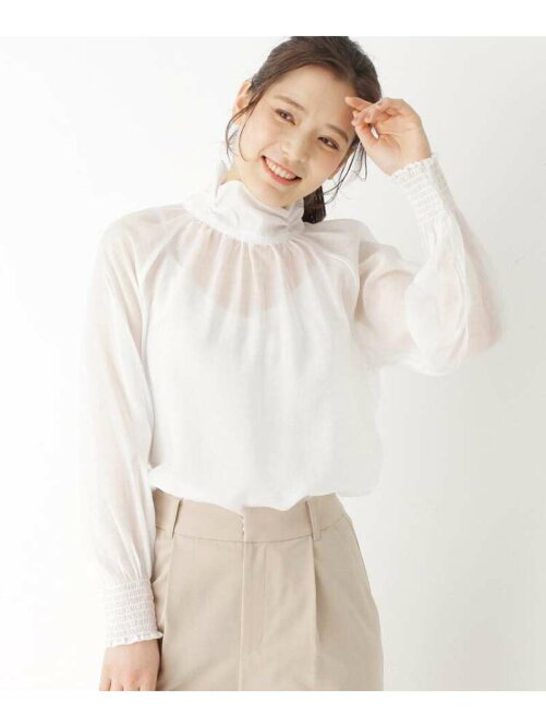 Its Demo シアーハイネックスモックブラウス Rakuten Fashion 楽天ファッション 旧楽天ブランドアベニュー Ch0142