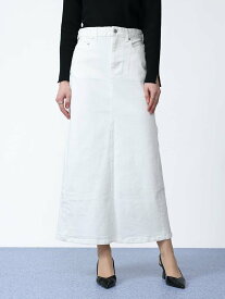 LASUD 「05」ロングデニムスカート(White color/Black color) ラシュッド スカート ロング・マキシスカート ホワイト ブラック【送料無料】