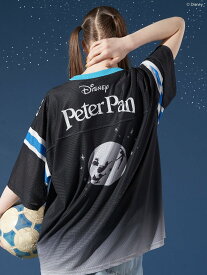Disney collection by AMERICAN HOLIC ゲームシャツ/Peter Pan アメリカン ホリック トップス カットソー・Tシャツ ブラック ブルー【送料無料】
