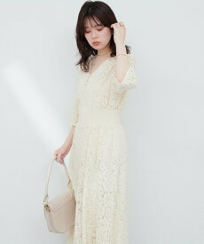 【SALE／30%OFF】natural couture レトロレースワンピース ナチュラルクチュール ワンピース・ドレス その他のワンピース・ドレス ブルー ホワイト ブラック グリーン【送料無料】