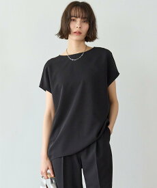 【SALE／30%OFF】UNFILO サマーセットアップ Tブラウス アンフィーロ トップス シャツ・ブラウス ネイビー グレー ブラック【送料無料】