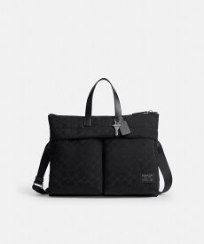 COACH 【公式】ルカ ブリーフ・シグネチャー ナイロン コーチ バッグ ビジネスバッグ・ブリーフケース ブラック【送料無料】