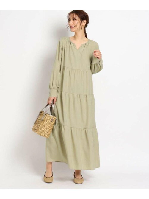 Grove S Ll ティアードロングワンピース Rakuten Fashion 楽天ファッション 旧楽天ブランドアベニュー Cm9143