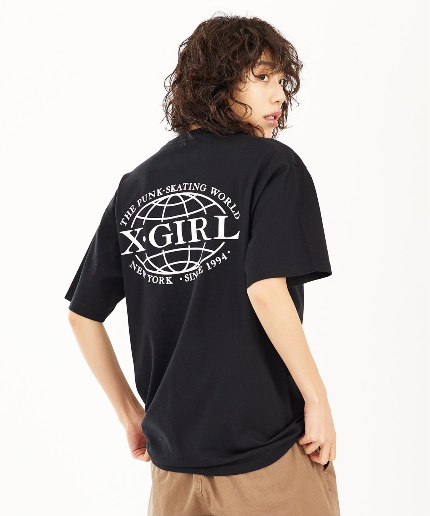 X-girl｜X-GIRL WORLD LOGO S/S TEE Tシャツ X-girl | Rakuten Fashion 