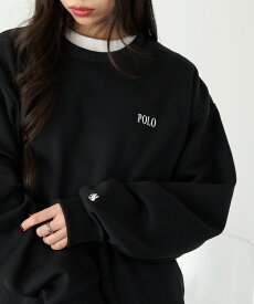 【SALE／39%OFF】POLO BCS POLO BCS/【別注】ロイヤルクルースウェット ミニポロ ユニセックスサイズ展開 セットアップセブン トップス スウェット・トレーナー ブラック ネイビー ホワイト【送料無料】