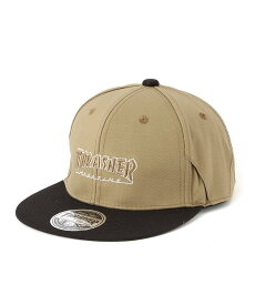 THRASHER THRASHER/(U)HOMETOWN SnapBack キャップ スラッシャー　バイ　リフルページ 帽子 キャップ ベージュ ブラック【送料無料】