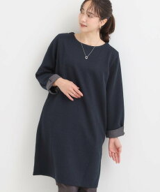 【SALE／10%OFF】SHOO・LA・RUE 身体のラインをきれいにカバー Aラインチュニックワンピース シューラルー ワンピース・ドレス チュニック ブラック グリーン ネイビー