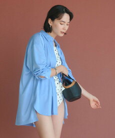 【SALE／40%OFF】UNITED ARROWS green label relaxing ラッシュシャツ ラッシュガード / スイムウェア ユナイテッドアローズ グリーンレーベルリラクシング 水着・スイムグッズ その他の水着・スイムグッズ ホワイト ブルー【送料無料】
