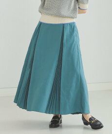 【SALE／50%OFF】BEAMS HEART BEAMS HEART / ランダムプリーツスカート ビームス アウトレット スカート ロング・マキシスカート ベージュ グリーン ネイビー