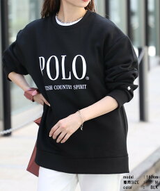 【SALE／46%OFF】POLO BCS POLO BCS/【別注】ロイヤルクルースウェット ポロプリント ユニセックスサイズ展開 セットアップセブン トップス スウェット・トレーナー ホワイト ブラック ネイビー【送料無料】