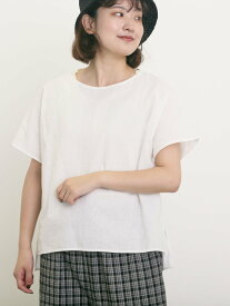 【SALE／69%OFF】Samansa Mos2 ◎綿麻柄アソートボートネックブラウス サマンサモスモス トップス シャツ・ブラウス ホワイト ネイビー ベージュ グレー