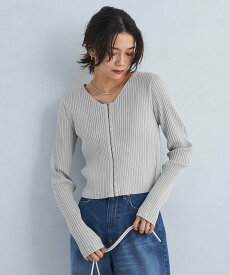 【SALE／60%OFF】UNITED ARROWS green label relaxing リブ スキニー プルオーバー ニット ユナイテッドアローズ アウトレット トップス ニット ブラック ホワイト