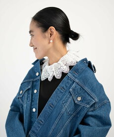 UNITED ARROWS ＜AYA KANEKO*IRIS 47*UNITED ARROWS＞レース つけ襟 ユナイテッドアローズ ファッション雑貨 付け襟 ホワイト ブラック【送料無料】