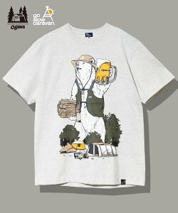 go slow caravan ogawa×gsc �L�����p�[�N�} S/S TEE (MENS) �S�[�X���[�L�����o�� �g�b�v�X �V���c�E�u���E�X �O���[�y���������z