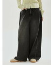 ウエストゴムサイドタックデニムパンツ