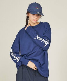 ABAHOUSE LASTWORD 【NANGA/ナンガ】ECO HYBRID SLV LOGO LS /ロングスリ アバハウス トップス カットソー・Tシャツ ネイビー ピンク ホワイト ブラック【送料無料】