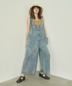 【SALE／40%OFF】KHA:KI 「KHA:KI / カーキ」 Vネックオーバーオール V-NECK OVERALLS ビーアパートメント オールインワン・オーバーオール オーバーオール・サロペット ネイビー カーキグリーン【送料無料】