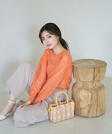 【SALE／50%OFF】ROPE' PICNIC 【WEB限定カラー:ピンク】2WAY/シアーカーディガン ロペピクニック トップス カーディガン ブラック ホワイト ベージュ ブルー ピンク オレンジ イエロー