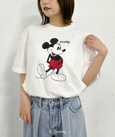 archives MICKEY MOUSE / Tshirt アルシーヴ トップス カットソー・Tシャツ グレー ホワイト【送料無料】