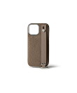 (iPhone 15 Pro Max) ハンドル付き バックカバーケース シュリンクレザー