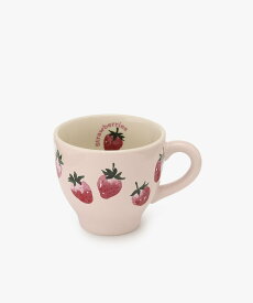 Afternoon Tea LIVING ストロベリーマグカップ アフタヌーンティー・リビング 食器・調理器具・キッチン用品 グラス・マグカップ・タンブラー ピンク
