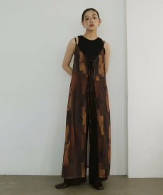 【SALE／15%OFF】hellam ニュアンスシアーキャミワンピース へラム ワンピース・ドレス ワンピース ブラウン ベージュ【送料無料】