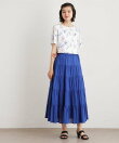 【UVカット/接触冷感】ポリー柄 コットンジャージーTシャツ
