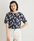 【UVカット/接触冷感】ポリー柄 コットンジャージーTシャツ