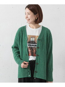 Sonny Label NATWOOL Vネックカーディガン サニーレーベル ニット カーディガン グリーン ホワイト ブラウン ブラック【送料無料】