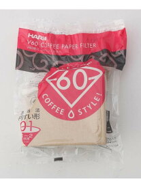 212 KITCHEN STORE V60用ペーパーフィルターミサラシ VCF-01-100M 100枚入り 1~2杯用 ＜HARIO ハリオ＞ トゥーワントゥーキッチンストア 食器・調理器具・キッチン用品 その他の食器・調理器具・キッチン用品 ブラウン