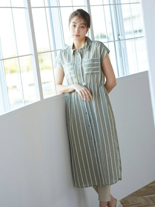 Ketty こなれたおしゃれ感 ワイドストライプワンピース 手洗い可能 Rakuten Fashion 楽天ファッション 旧楽天ブランドアベニュー Cx6149