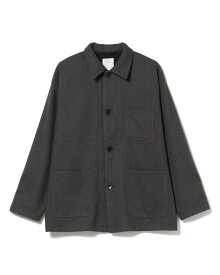 【SALE／60%OFF】B:MING by BEAMS B:MING by BEAMS / ストレッチ ヘリンボーンジャージ カバーオール ビームス アウトレット ジャケット・アウター ブルゾン・ジャンパー グレー ベージュ【送料無料】