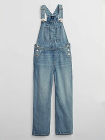 【SALE／34%OFF】GAP (K)ウォッシュウェル デニムオーバーオール (キッズ) ギャップ オールインワン・オーバーオール オーバーオール・サロペット ブルー【送料無料】