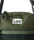 Lee リー ショルダーバック ユニセックス ポリエステル 撥水加工 メンズ レディース メッシュ ポケット サコッシュ バッグ 縦型