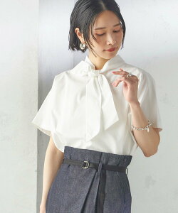 �ySALE�^30%OFF�zSHIPS WOMEN �ySHIPS�ʒ��zNell:����􂢉\�����{�� �^�C �u���E�X �V�b�v�X �g�b�v�X �V���c�E�u���E�X �z���C�g�y���������z