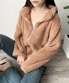 【SALE／58%OFF】Amulet 【Amulet】ソフトボアブルゾン アミュレット ジャケット・アウター ブルゾン・ジャンパー パープル グリーン レッド ベージュ グレー ブラウン ピンク