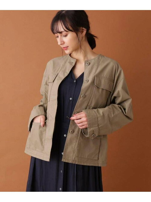 Dressterior ノーカラーミリタリーブルゾン Rakuten Fashion 楽天ファッション 旧楽天ブランドアベニュー Bf1150