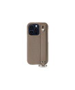 (iPhone 14 Pro) ハンドル付き バックカバーケース シュリンクレザー