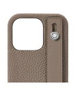 (iPhone 14 Pro) ハンドル付き バックカバーケース シュリンクレザー